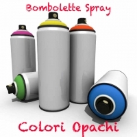 Bomboletta vernice spray opaca per ferro, plastica e legno, 200 colori