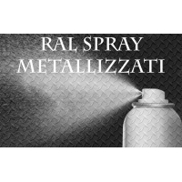 Bomboletta vernice spray metallizzata per ferro, plastica e legno, tutti i ral